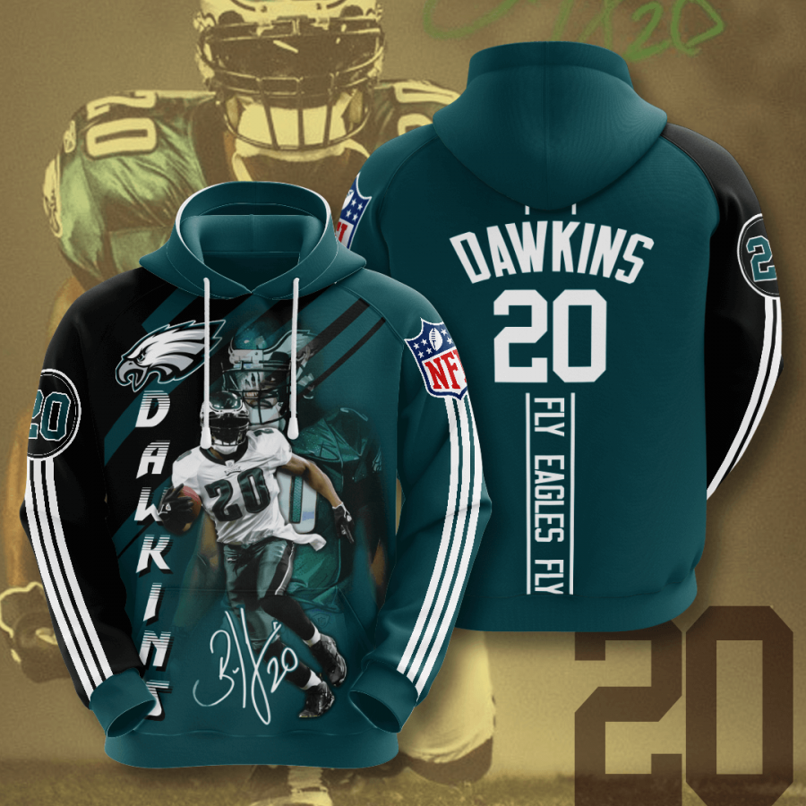 Brian Dawkins Philadelphia Eagles Nfl 3d Hoodie All Over Print 3d Hoodie Brian Dawkins Philadelphia Eagles All Over Print 3d T-shirt