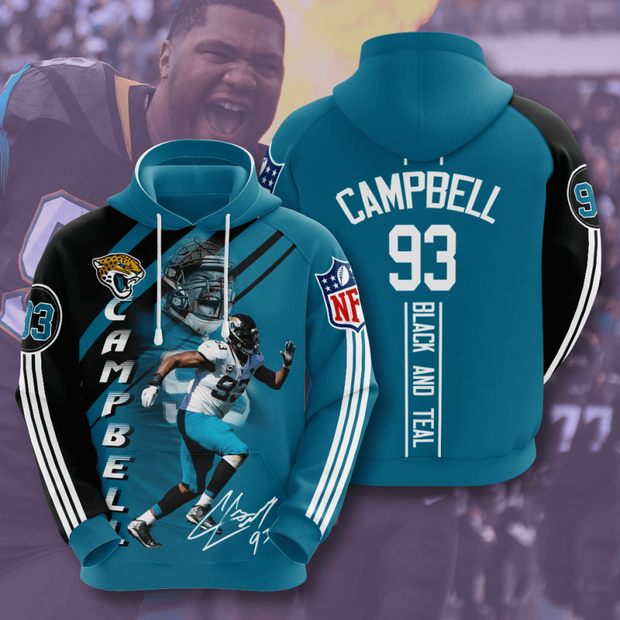 Calais Campbell Jacksonville Jaguars Nfl Men And Women 3d Full Printing Hoodie Shirt Ddrcy