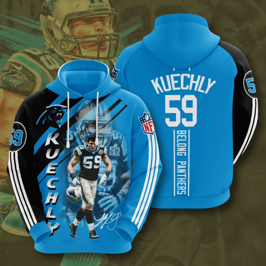 Carolina Panthers Luke Kuechly 2020 All Over Print Shirt All Bestseller Hoodie 3d Navy Heather Size 3xl