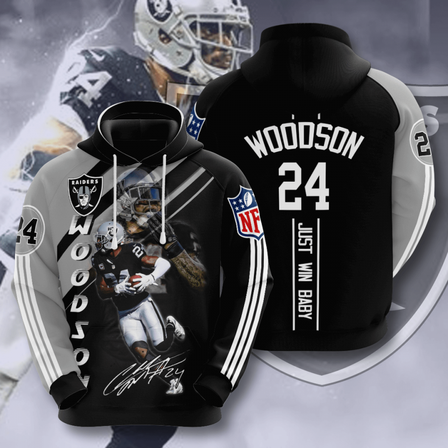 Charles Woodson Oakland Raiders Nfl 3d Full Printing Unisex Pullover Hoodie 2i014