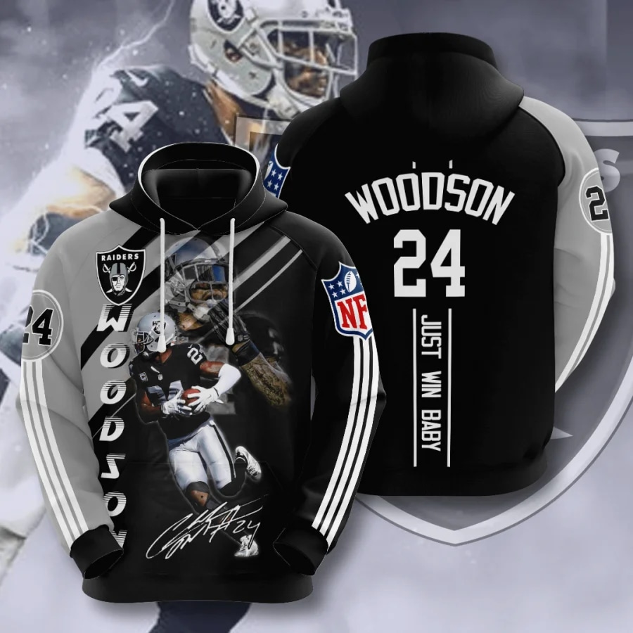 Charles Woodson Oakland Raiders Nfl 3d Full Printing Unisex Pullover Hoodie