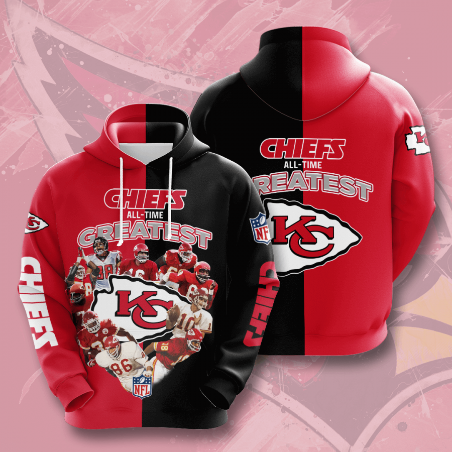 Chiefs All-time Greatest Kansas City Chiefs Nfl 3d Full Printing Hoodie Do8ns