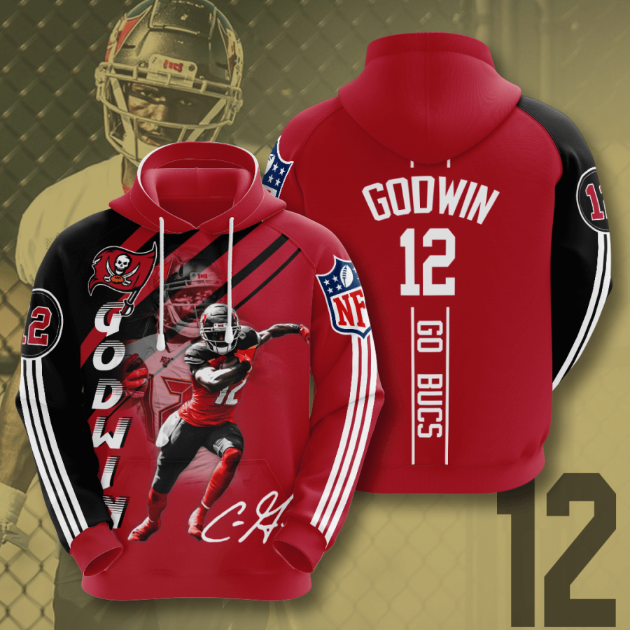 Chris Godwin Tampa Bay Buccaneers Nfl 3d Hoodie Chris Godwin 12 Custom All Over Print 3d Hoodie Eggq2