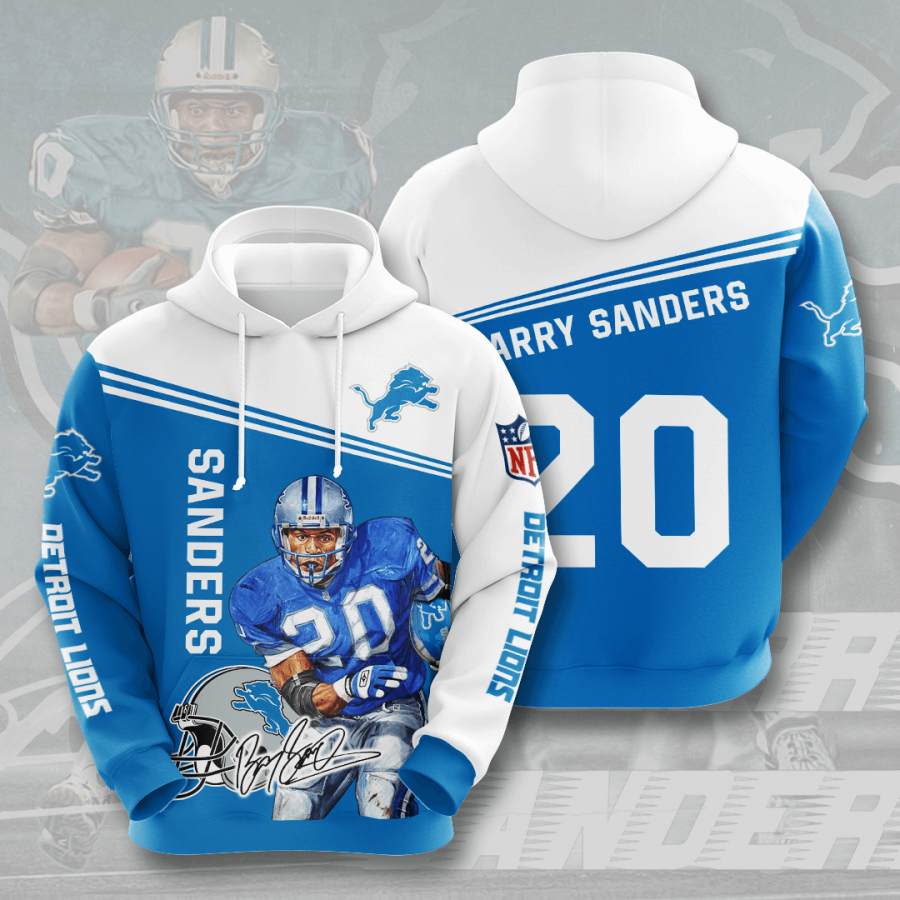 Detroit Lions Barry Sanders Hoodie 2020 3d Shirt All Overpri Tank Top Hoodie 3d Red Size M