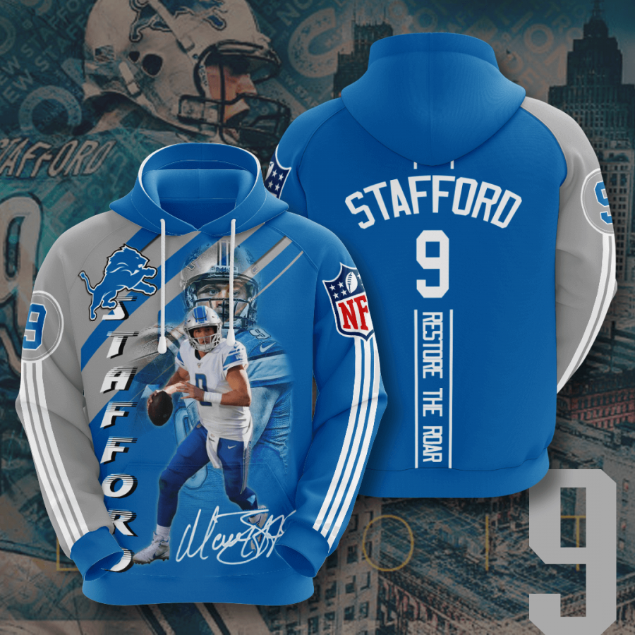 Detroit Lions Matthew Stafford 2020 All Over Print Shirt All Sweatshirt Hoodie 3d Royal Size 2xl