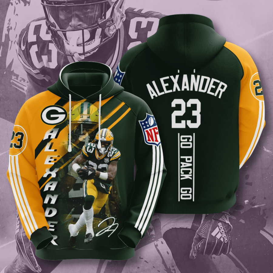 Green Bay Packers Jaire Alexander 2020 3d Shirt All Overprin Unisex Hoodie 3d Royal Size X R6jh2