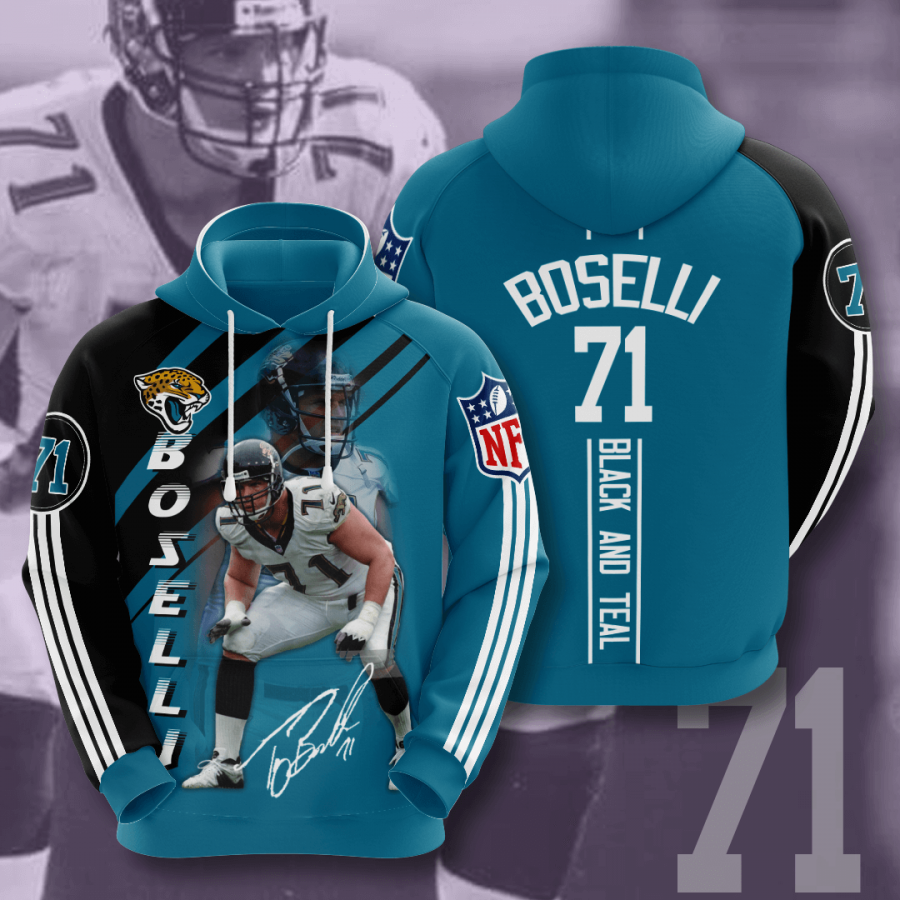 Jacksonville Jaguars Tony Boselli 2020 3d Shirt All Overprin Bestseller Hoodie 3d Navy Size X