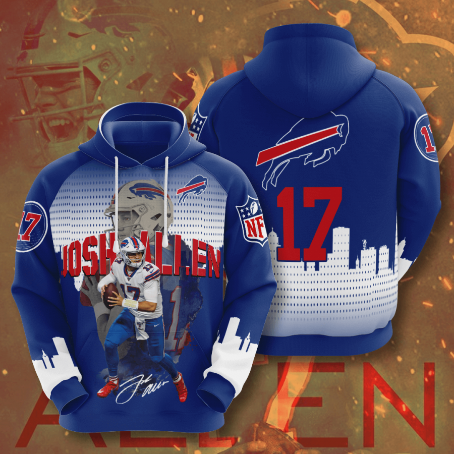 Josh Allen Buffalo Bills 2020 All Over Print Shirt All Overp Clothes Hoodie 3d Navy Size X