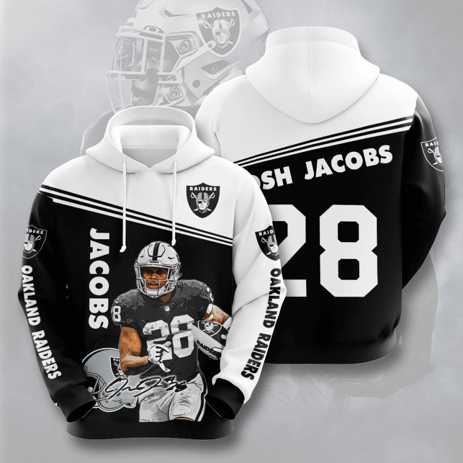 Josh Jacobs Oakland Raiders Nfl Men And Women 3d Full Printing Hoodie Shirt 2t998