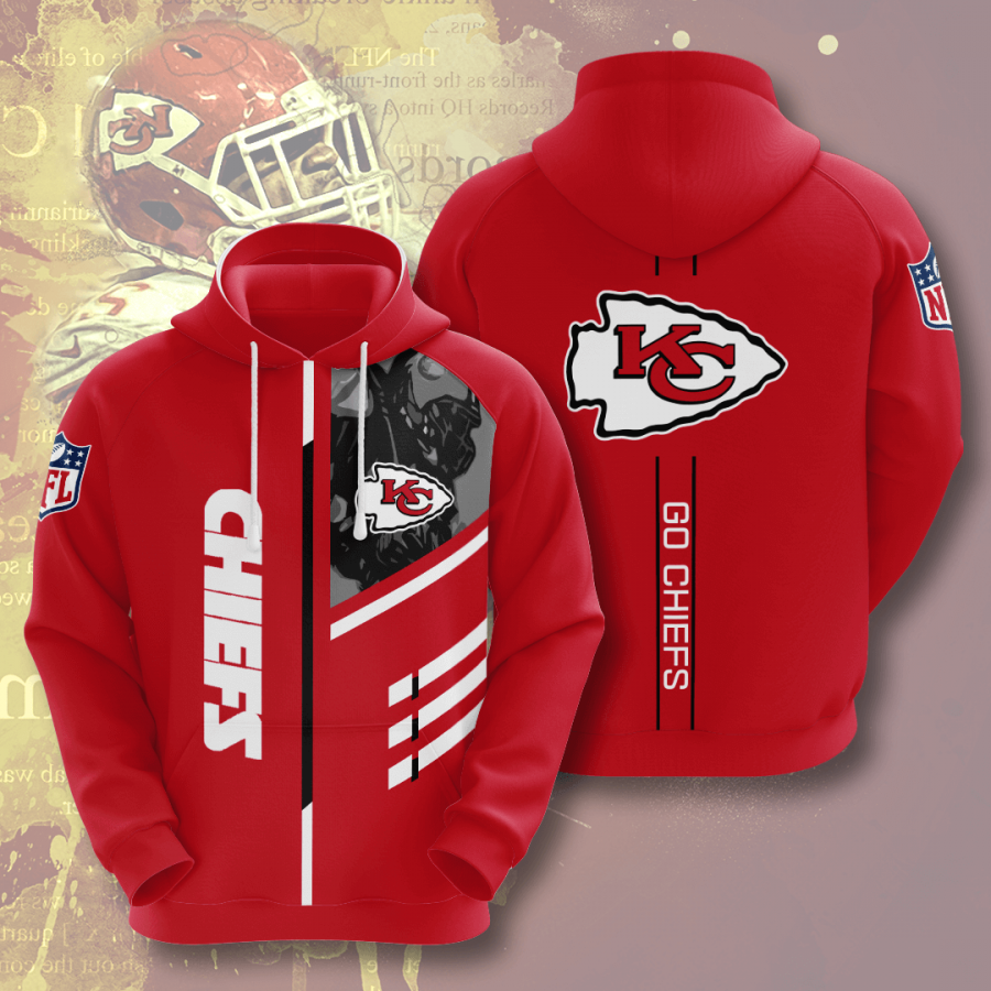 Kansas City Chiefs Hoodie 2020 3d Shirt All Overprint Hoodies Hoodie 3d Red Size M