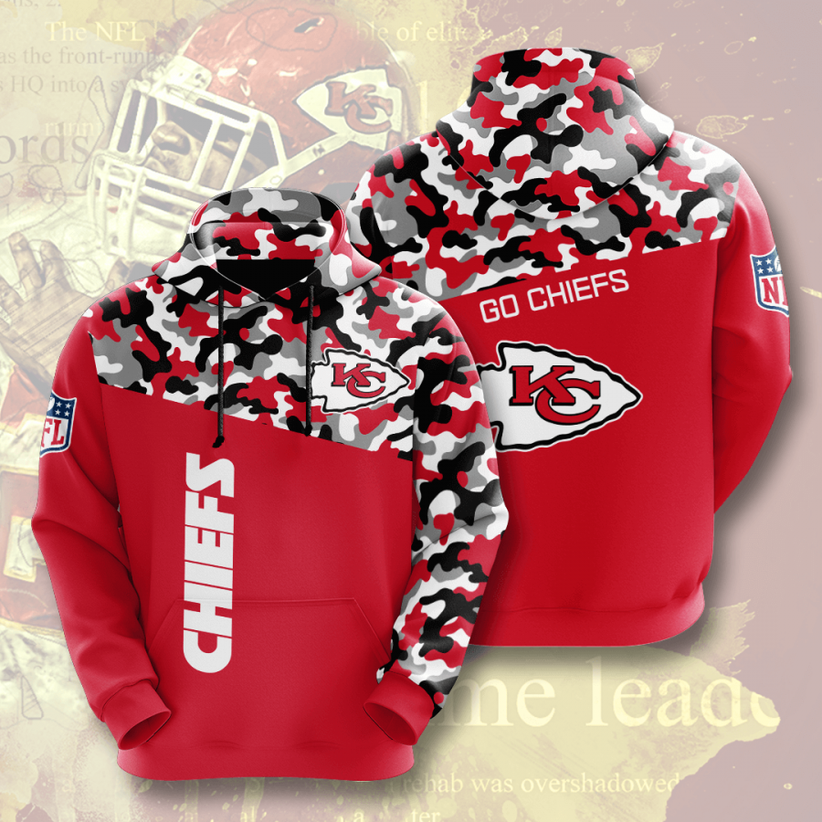 Kansas City Chiefs Hoodie 2020 All Over Print Shirt All Over Hoodies Hoodie 3d Red Size M