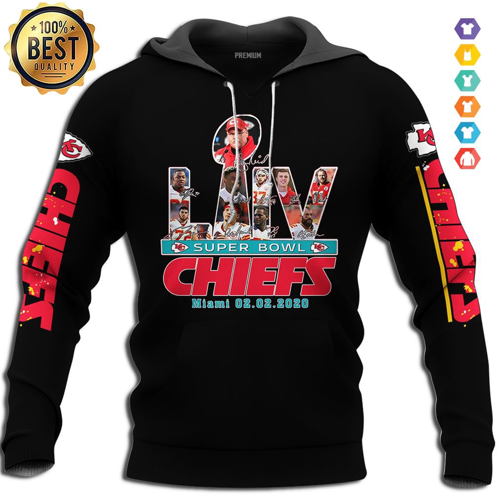 Kansas City Chiefs Nfl Super Bowl Liv Champions Tshirt Hoodi Tshirt For Men Hoodie 3d Forest Green Size 4xl