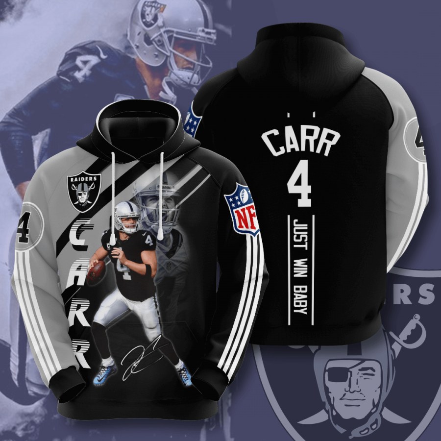 Las Vegas Raiders Derek Carr Nfl 3d Full Printing Unisex Pullover Hoodie Bnwg2