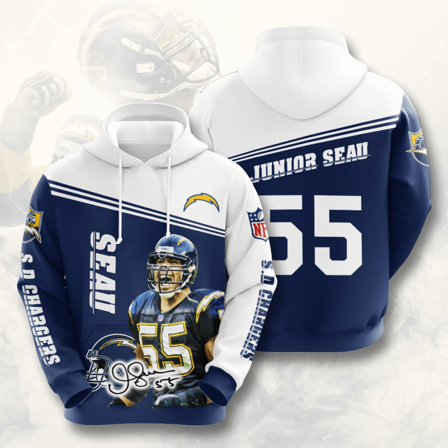 Los Angeles Chargers Junior Seau Hoodie 2020 All Over Print Tank Top Hoodie 3d Red Size 3xl