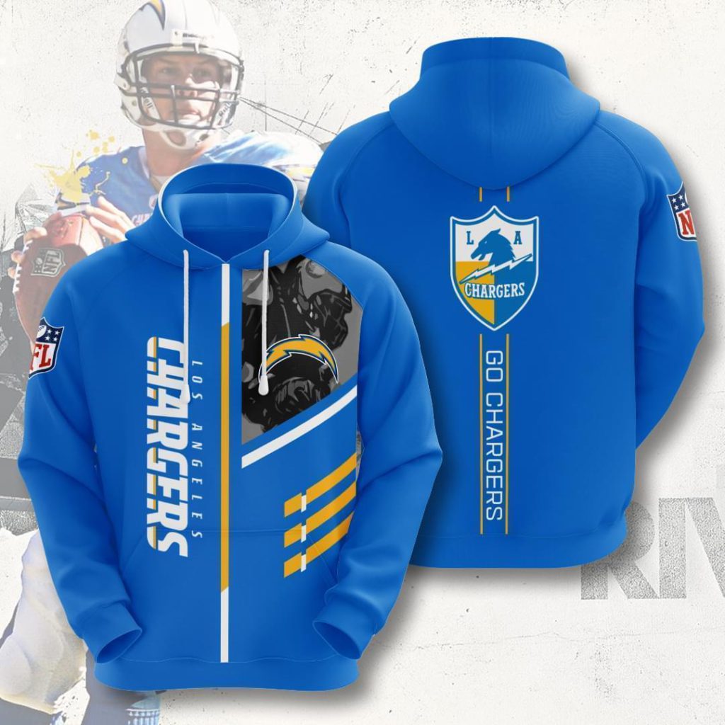 Los Angeles Chargers Nfl Go Chargers 3d Full Over Print Hoodie Sweater Tshirt Fcy7h