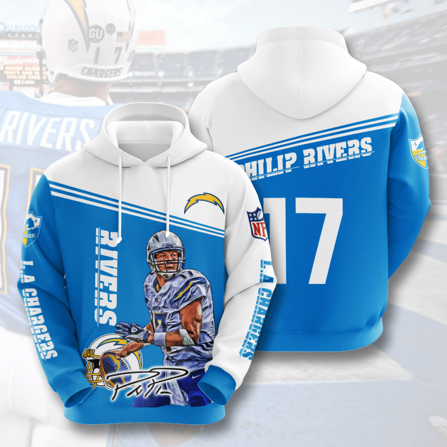 Los Angeles Chargers Philip Rivers Hoodie 2020 3d Shirt All Bestseller Hoodie 3d Navy Heather Size Xl