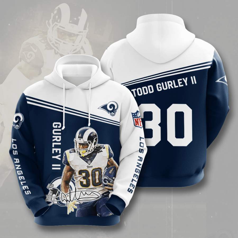 Los Angeles Rams Todd Gurley Ii Hoodie 2020 All Over Print S Hoodies Hoodie 3d Red Size M