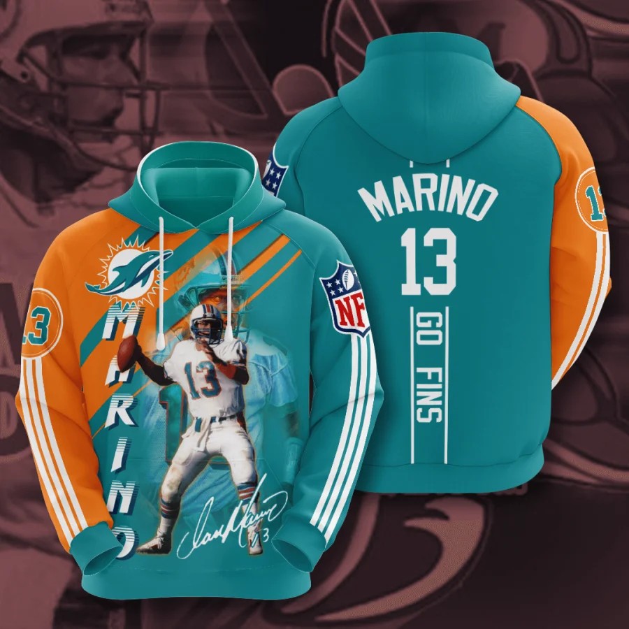 Marino Miami Dolphins Nfl 3d Hoodie Marino Miami Dolphins All Over Print 3d Hoodie Marino Miami Dolphins All Over Print 3d T-shirt