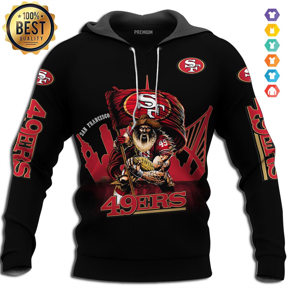 Mens Nfl San Francisco 49ers Super Bowl Liv Champions Hoodie Vneck Hoodie 3d Sport Grey Size L