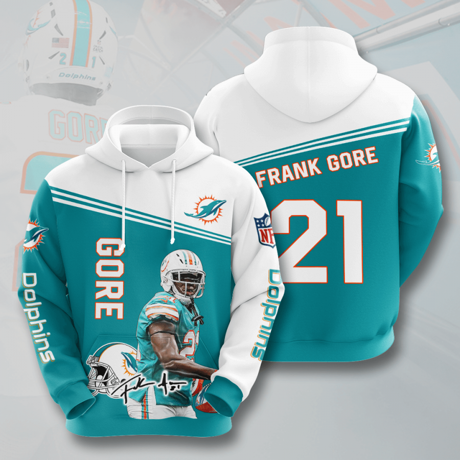 Miami Dolphins Frank Gore Hoodie 2020 All Over Print Shirt A Hoodie Hoodie 3d Red Size 3xl