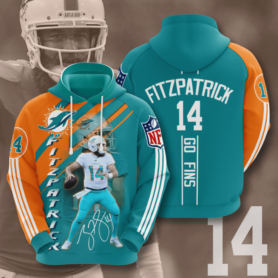 Miami Dolphins Ryan Fitzpatrick 2020 3d Shirt All Overprint Tshirt For Women Hoodie 3d Forest Green Size Xl