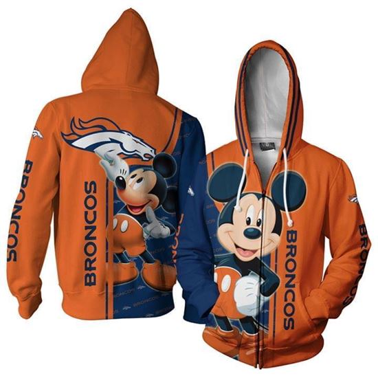 Mickey Disney Nfl Denver Broncos 2020 Pullover And