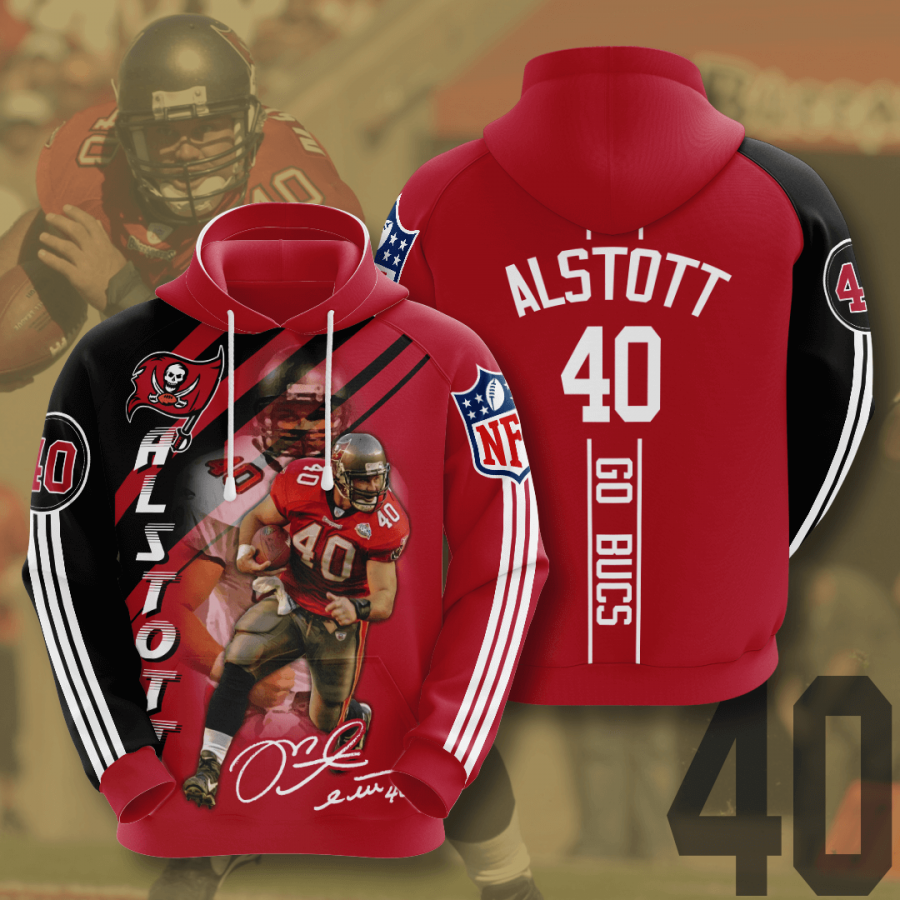 Mike Alstott Tampa Bay Buccaneers Nfl 3d Hoodie Mike Alstott A-train 40 Full Printing 3d Hoodie Hk1by