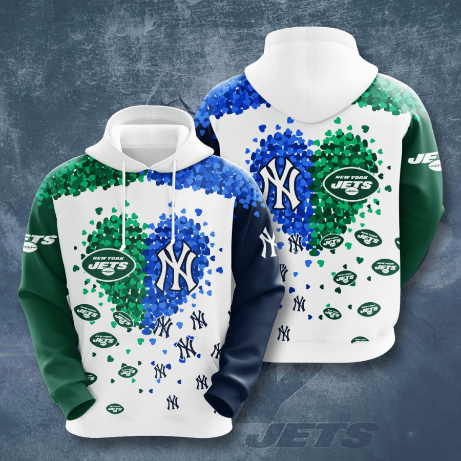 New York Jets New York Yankees 3d Hoodie Nfl 3d Hoodie 95ram