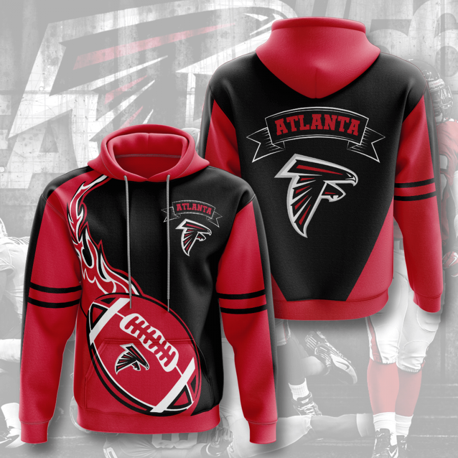 Nfl Atlanta Falcons 3d Hoodie Custom Printing Team Color Plus Size Up To 5xl Cru4p