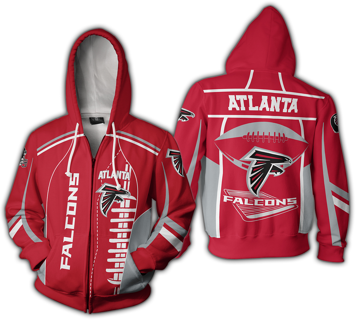 Nfl Atlanta Falcons Zippered Hoodie 3d Hoodie 3d Hoodie For Men For Women All Over 3d Printed Zip Hoodie Hoodie Shirt 2020 Vp1u9