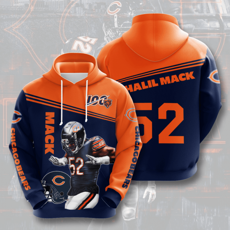 Nfl Chicago Bears 3d Hoodie For Men For Women All Over Printed Hoodie Acx6r