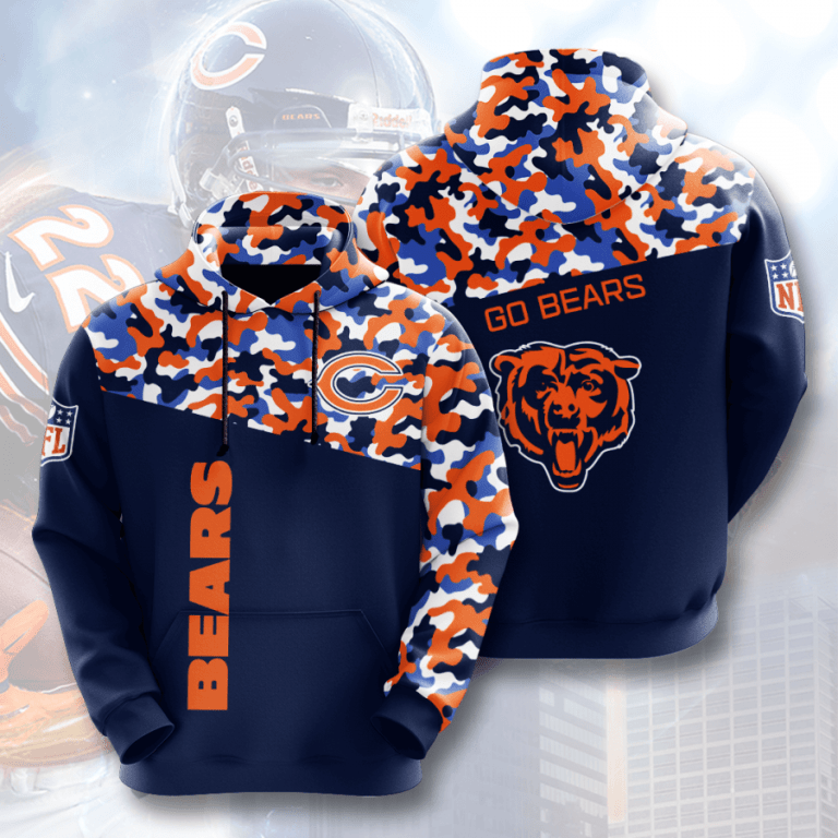 Nfl Chicago Bears 3d Hoodie For Men For Women All Over Printed Hoodie Ziwj2