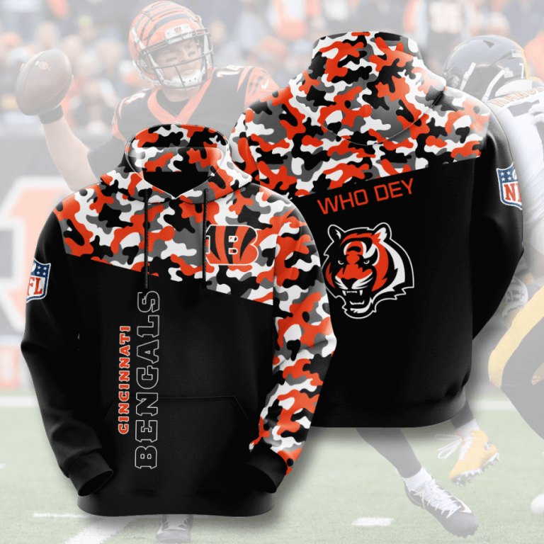 Nfl Cincinnati Bengals 3d Hoodie For Men For Women All Over Printed Hoodie 4n2yf