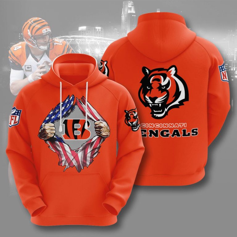 Nfl Cincinnati Bengals 3d Hoodie For Men For Women All Over Printed Hoodie