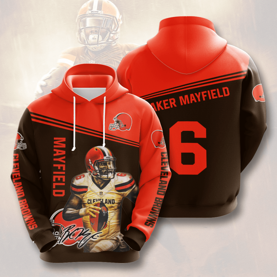 Nfl Cleveland Browns 3d Hoodie Custom Printing Team Color Plus Size Up To 5xl Cbd97