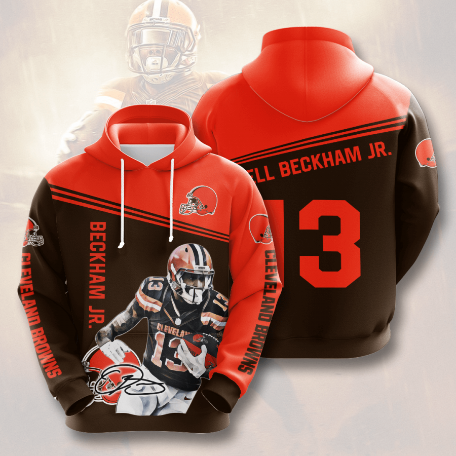 Nfl Cleveland Browns 3d Hoodie Custom Printing Team Color Plus Size Up To 5xl Sj0g0