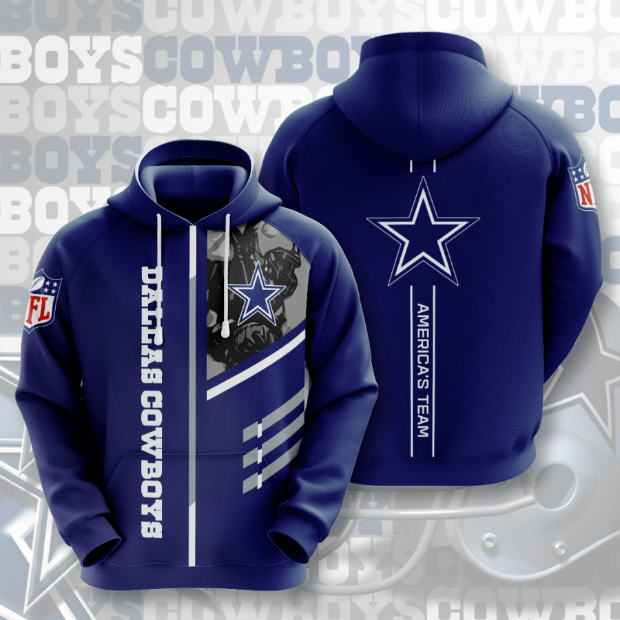 Nfl Dallas Cowboys 3d Hoodie Custom Printing Team Color Plus Size Up To 5xl 5ol6t