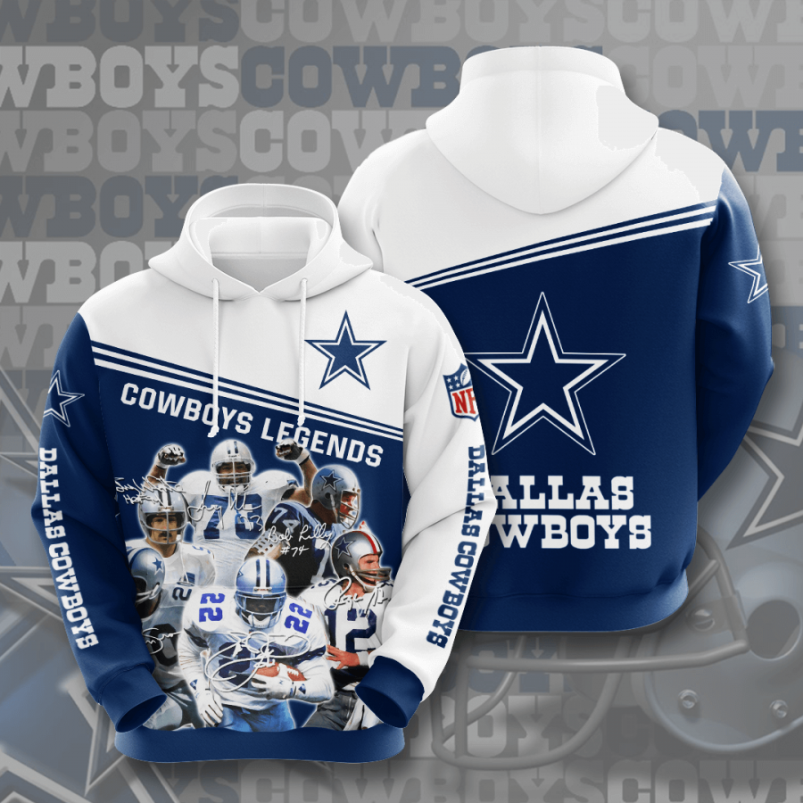 Nfl Dallas Cowboys 3d Hoodie Custom Printing Team Color Plus Size Up To 5xl 8olis