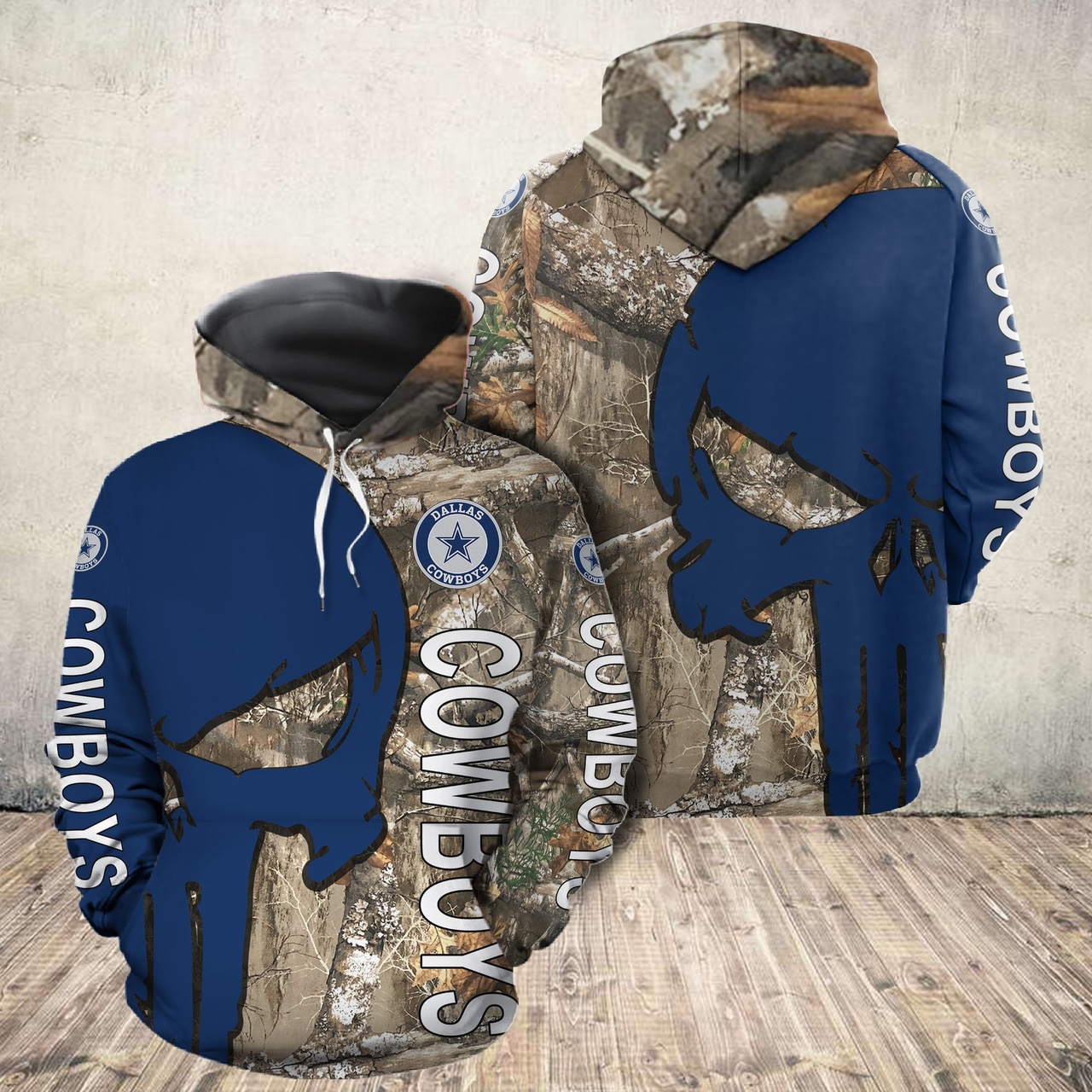 Nfl Dallas Cowboys Realtree Camo Skull Men And Women 3d Full Printing Hoodie Ziphoodie Nfl Dallas Cowboys 3d Full Printing Shirt 2py1p