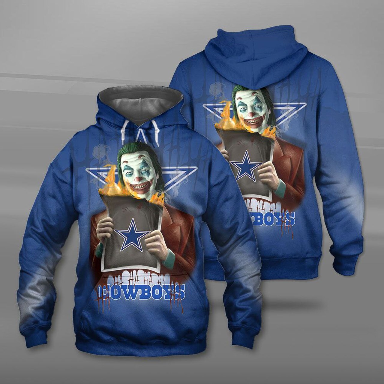 Nfl Dallas Cowboys The Joker Men And Women 3d Full Printing Hoodie Nfl Dallas Cowboys 3d Full Printing Shirt 3rfht