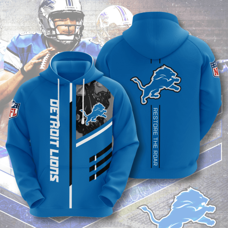 Nfl Detroit Lions 3d Hoodie For Men For Women All Over Printed Hoodie Zxibt