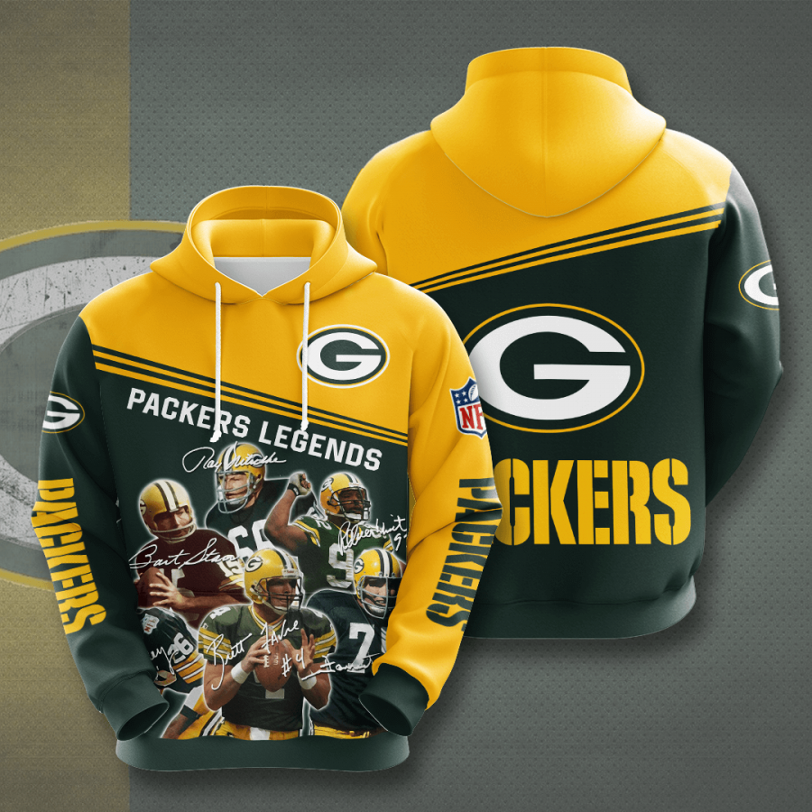 Nfl Green Bay Packers 3d Hoodie Custom Printing Team Color Plus Size Up To 5xl Hegv4