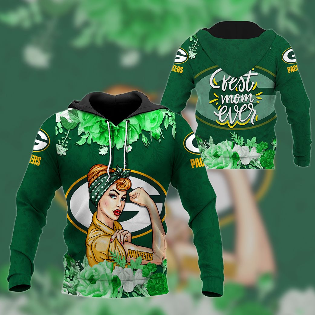 Nfl Green Bay Packers Best Mom Ever Men And Women 3d Full Printing Hoodie Zip Hoodie Green Bay Packers Nfl 3d Full Printing Hoodie Shirt