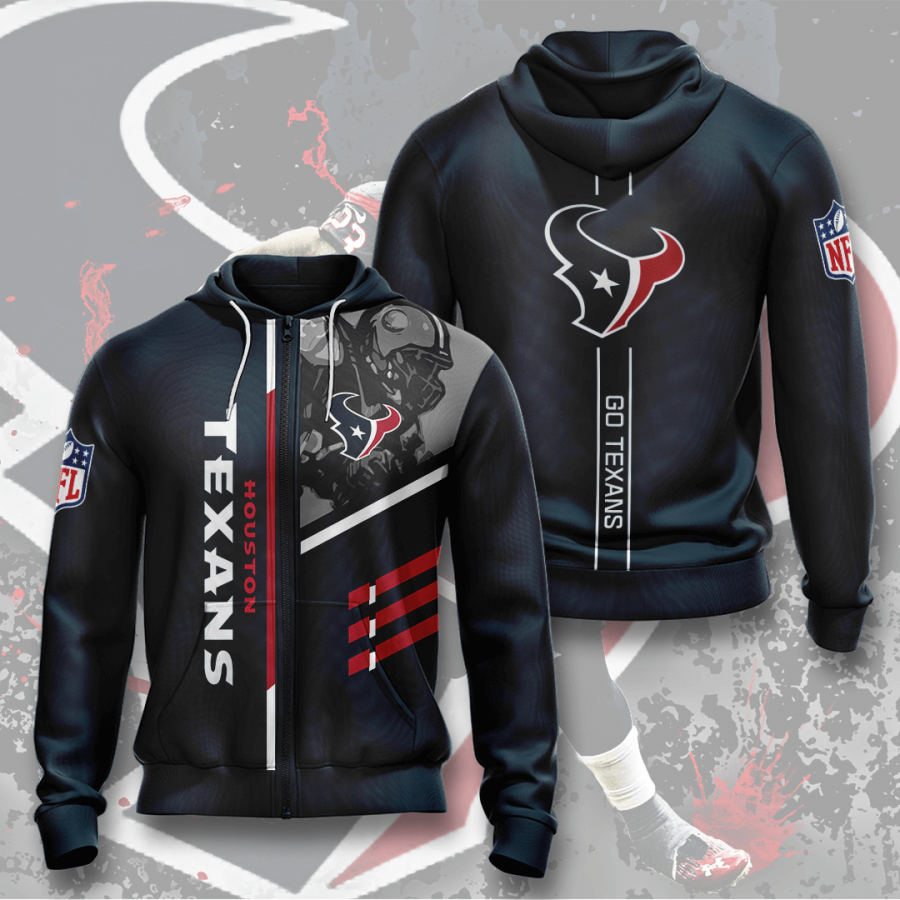 Nfl Houston Texans 3d Hoodie Custom Printing Team Color Plus Size Up To 5xl Q4yg2