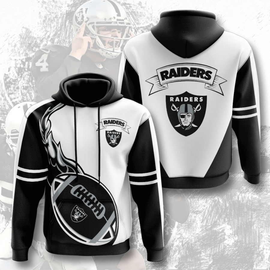 Nfl Las Vegas Raiders 3d Hoodie Custom Printing Team Color Plus Size Up To 5xl C0m4n