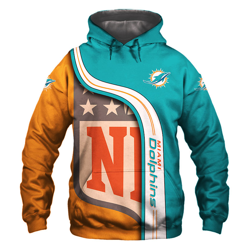 Nfl Miami Dolphins Pullover And Zip Pered Hoodies Custom 3d Graphic Printed 3d Hoodie All Over Print Hoodie For Men For Womenhoodie