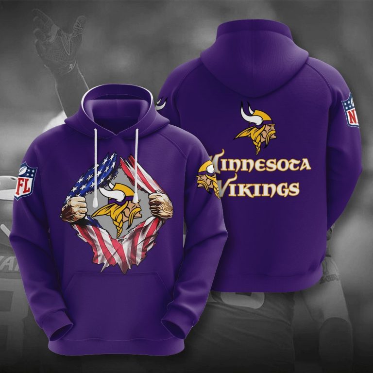 Nfl Minnesota Vikings 3d Hoodie For Men For Women All Over Printed Hoodie 715vp