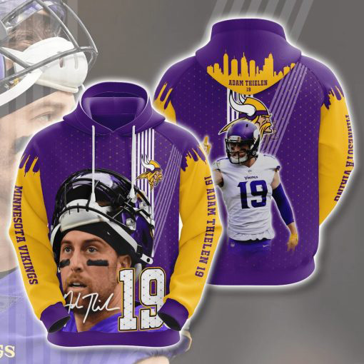 Nfl Minnesota Vikings 3d Hoodie For Men For Women All Over Printed Hoodie