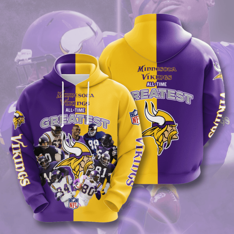 Nfl Minnesota Vikings 3d Hoodie For Men For Women All Over Printed Hoodie