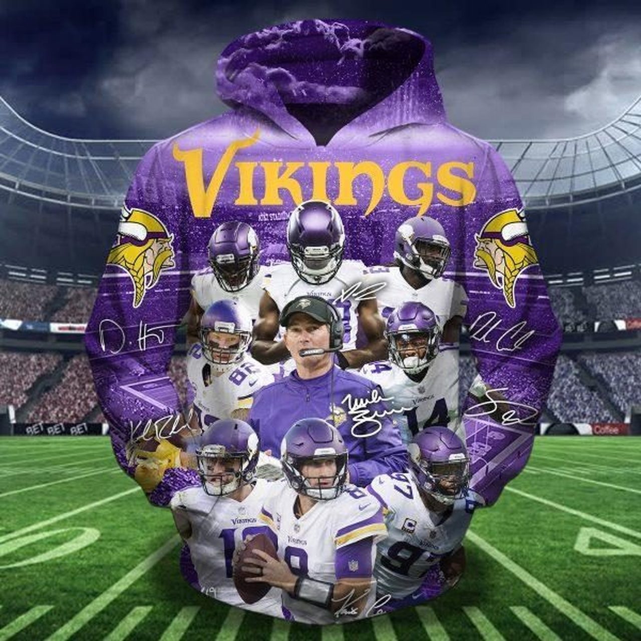 Nfl Minnesota Vikings Team Men And Women 3d Full Printing Hoodie Nfl Minnesota Vikings 3d Full Printing Shirt 5j0ky